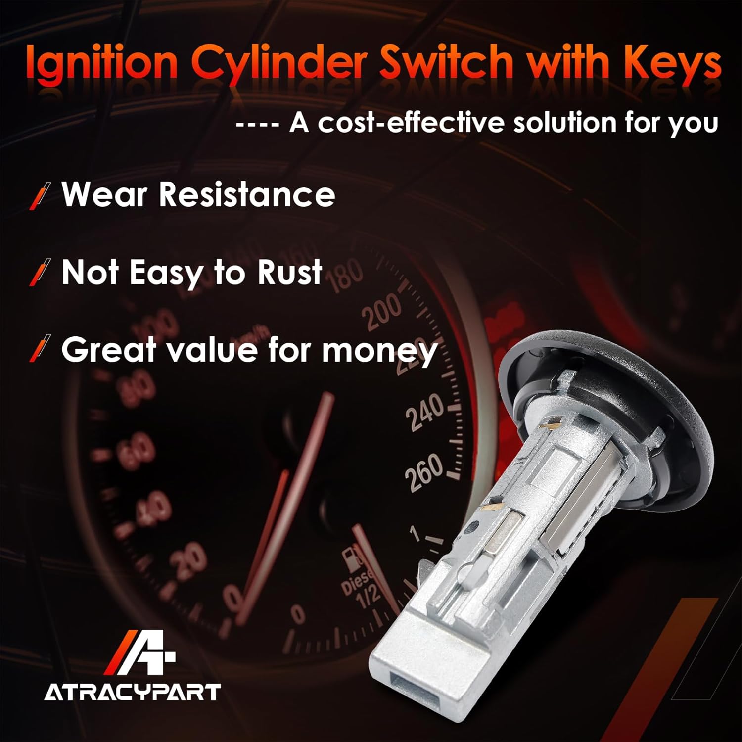 Ignition Lock Cylinder Switch with Keys, Compatible with 1999-2007 Chevy Silverado Avalanche Tahoe Suburban GMC Sierra Yukon Buick Hummer Bravada Pontiac Vehicles, Replace#: US-312L
