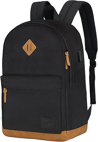Mochila Grande de Equipaje de Mano para Portátil para Viajes, Gris oscuro, 18 pulg., Classic
