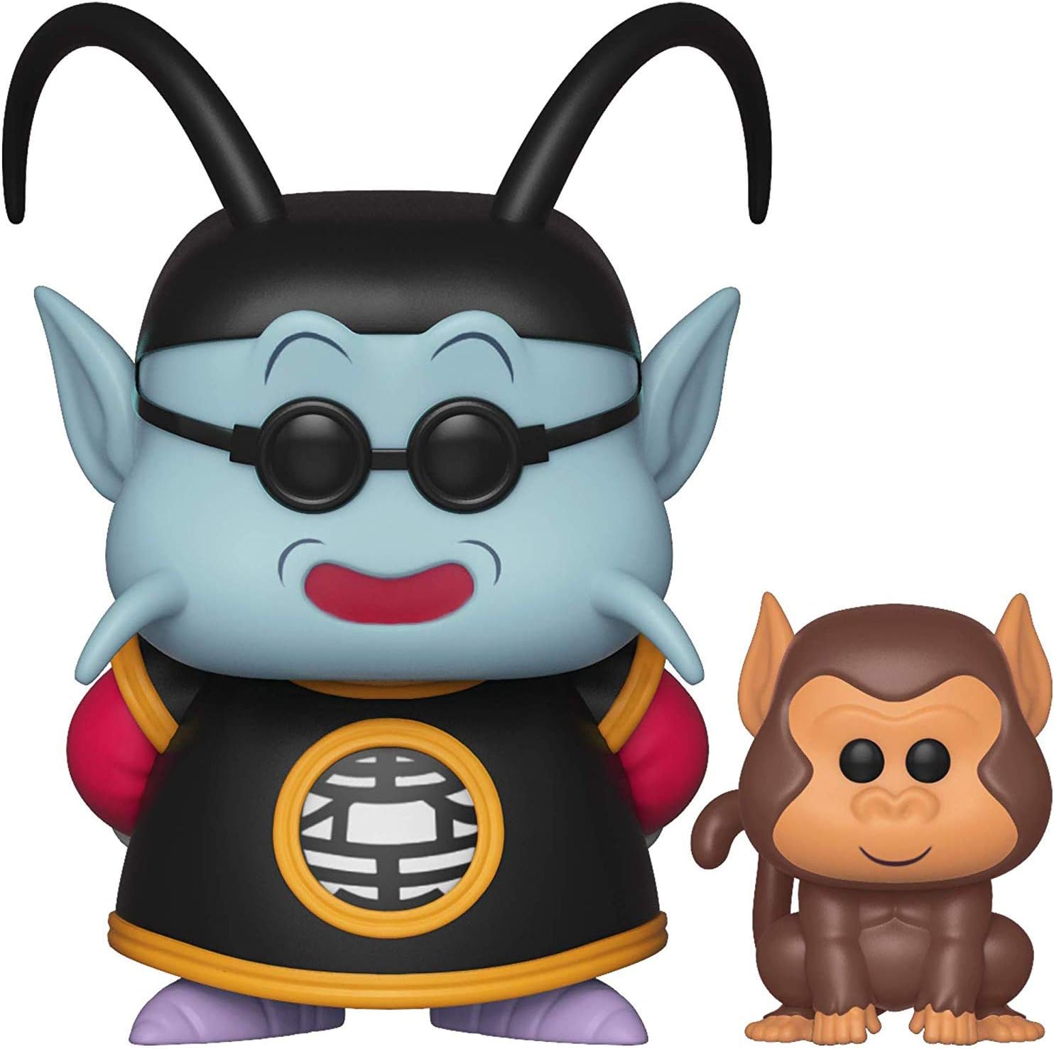 King Kai & Bubbles: Dragonball Z x Funko POP! Animation Vinyl Figure & 1 POP! Compatible PET Plastic Graphical Protector Bundle [#532 / 36406 - B] - Image 3