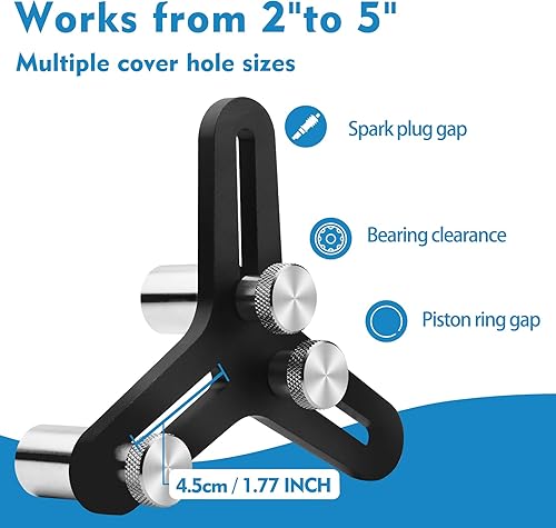 Miniatura 3 de Kujunpao Herramienta de cuadratura universal de anillo de pistón para orificios de 2-5 pulgadas de espacio final