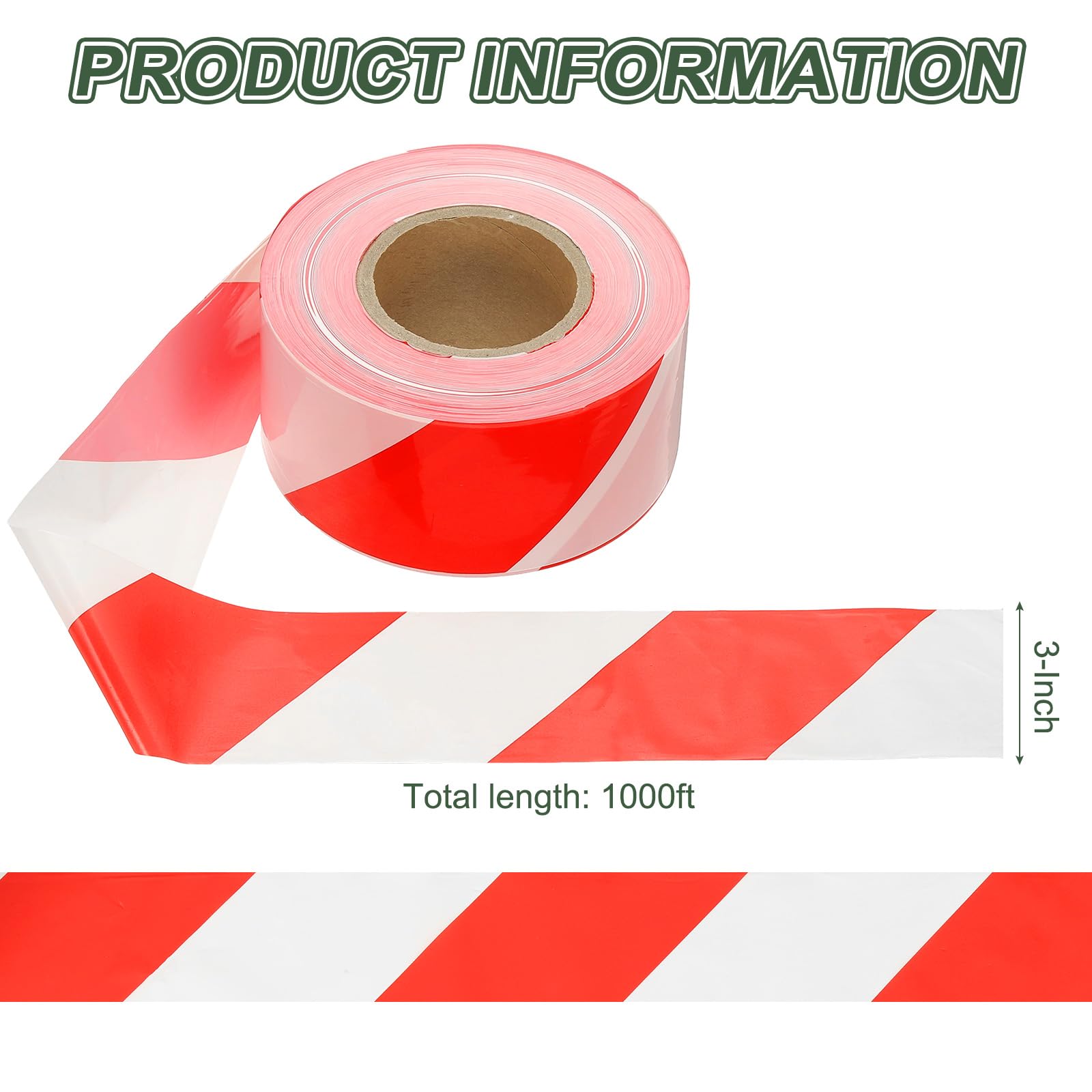 YOKIVE 1000ft x 3'' Warning Tape - Image 2