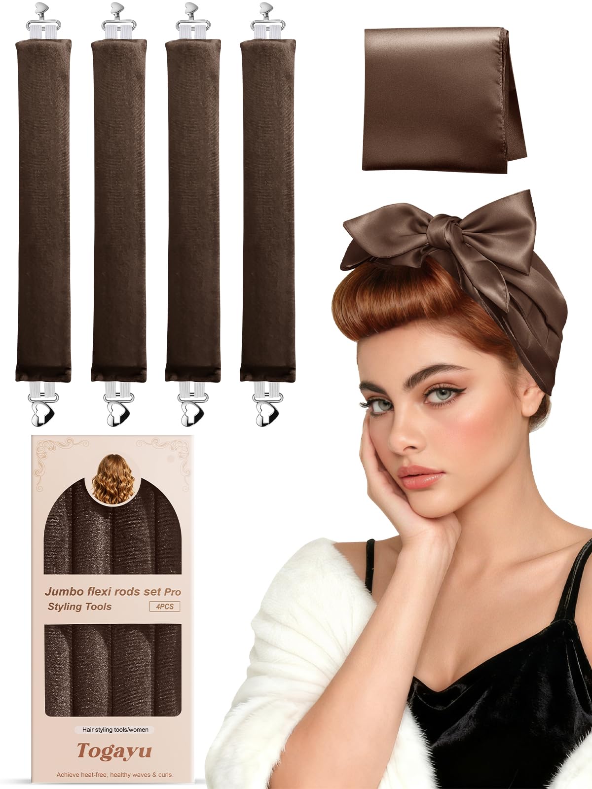 Heatless Curls Overnight Set for Long Hair, No Damage Hair