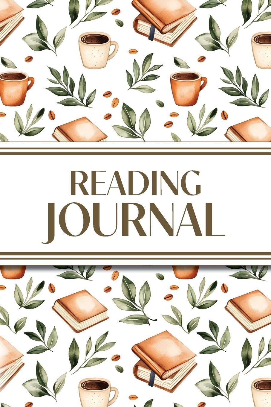 Reading Journal (Leaves, Coffee & Books): 6"x9" Book Lover's Diary; Book/Series Reviews, Reading Tracker, Favorite Book List, Favorite Quotes, Reading Challenges, and More!
