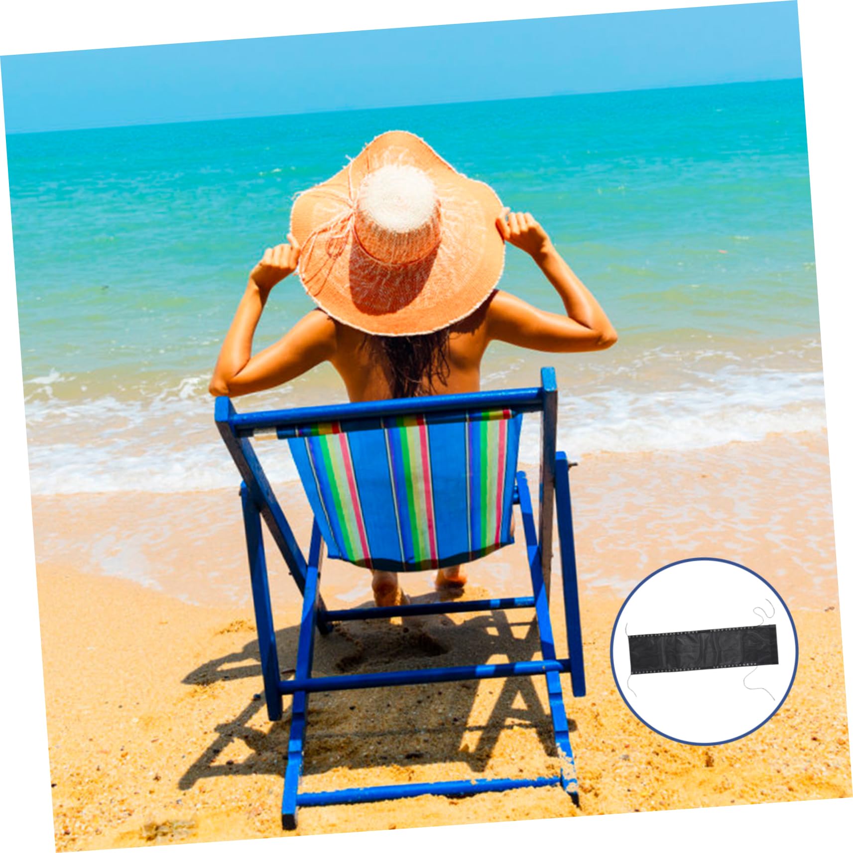 ABOOFAN Chair Replacement Fabric Cloth for Folding Recliners Xin Black Sling Cover Easy DIY Installation Breathable Material