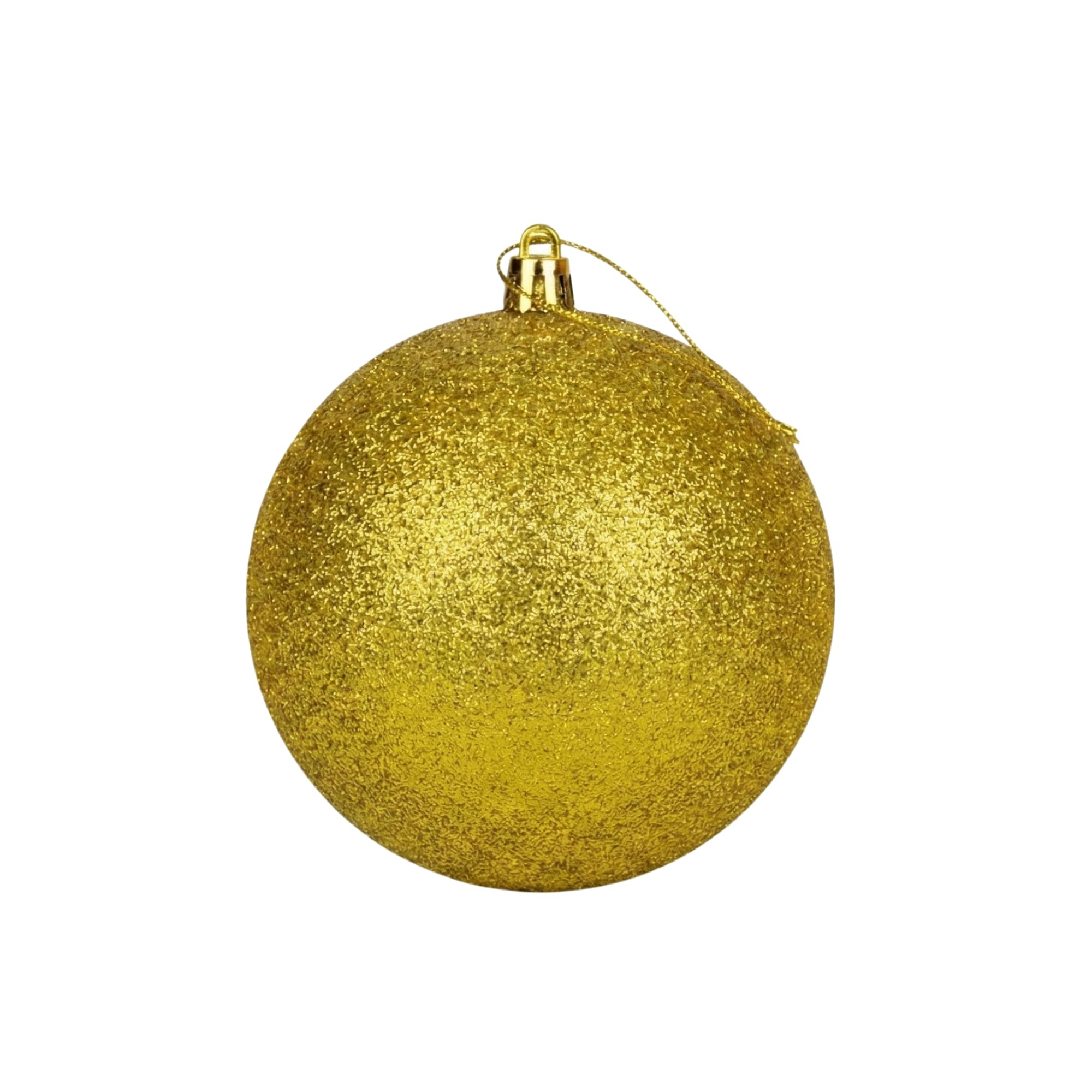 Shatchi Gold Glitter Christmas Bauble - 20 cm