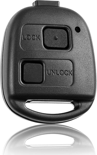 FINTERRY Pilot Remote Control Case Fob Cover Flip Folding Car Key Replacement Compatible with Toyota Auris Avensis Corolla RAV4 Tundra Yaris Avalon Hilux Land Cruiser Prius Sienna Verso 2 Buttons