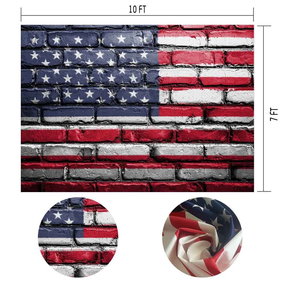 Mme 10 x 7ft telón de Fondo de la Bandera Americana Las Estrellas y Rayas telón de Fondo – Fondo fotografía Familia Accesorios vídeo geme276