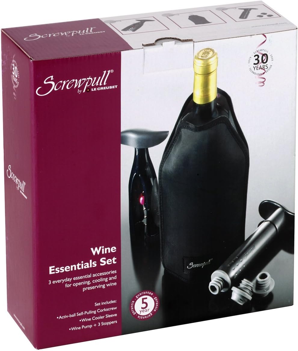 LE CREUSET Screwpull by Wine EssentialsSet, schwarz, 6 Stück Amazon.de Küche, Haushalt & Wohnen