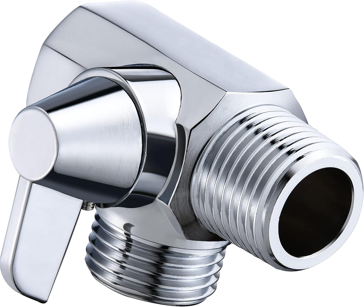 2 Way Shower Arm Diverter Valve for Hand Held Showerhead, Brushed Nickel