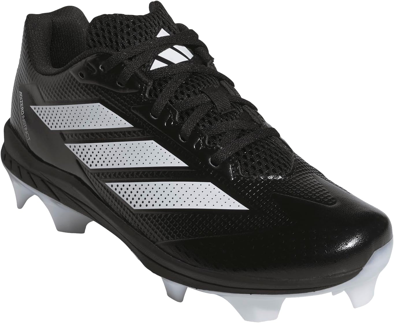 Adidas Women's Adizero Instinct 2.0 TPU TD Softball, Black/White/White, 8.5