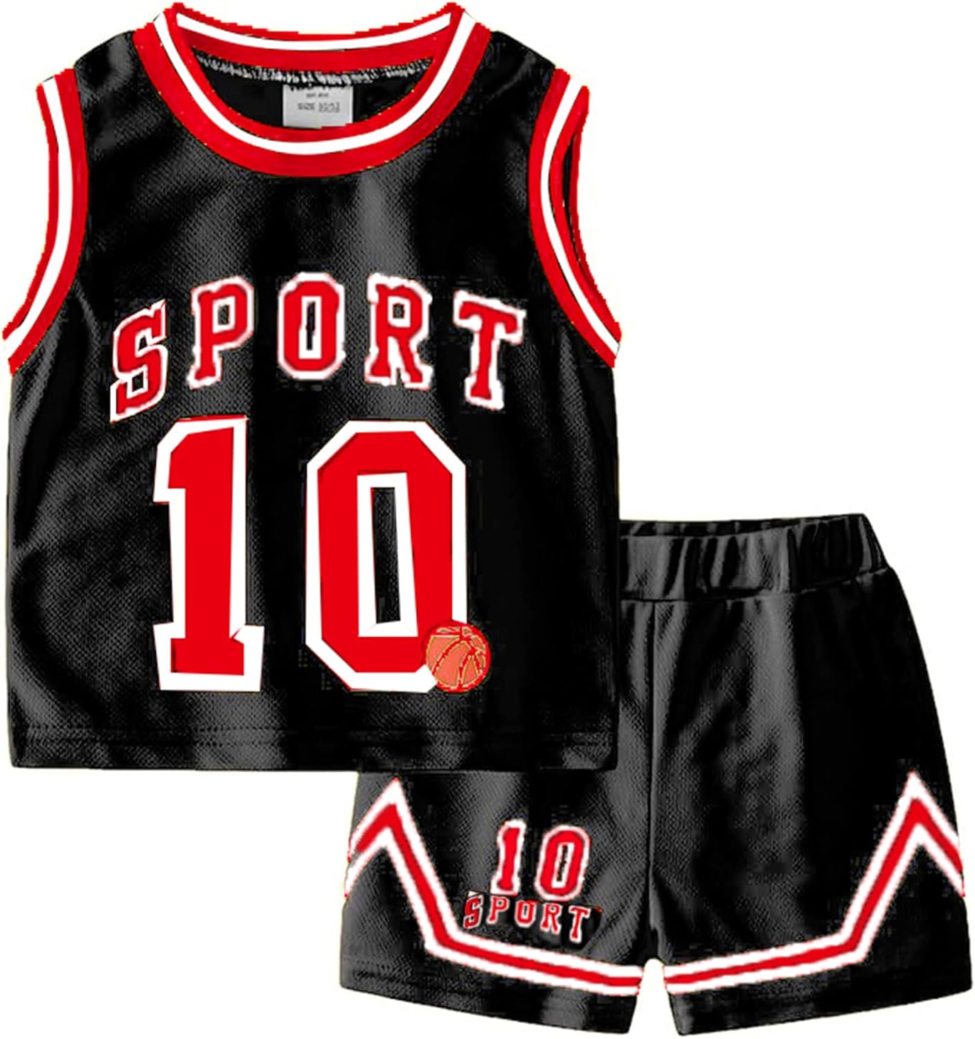 Toddler Baby Boys Basketball Jersey Outfit Toddler Kids Sports Shorts Set Summer Clothes
