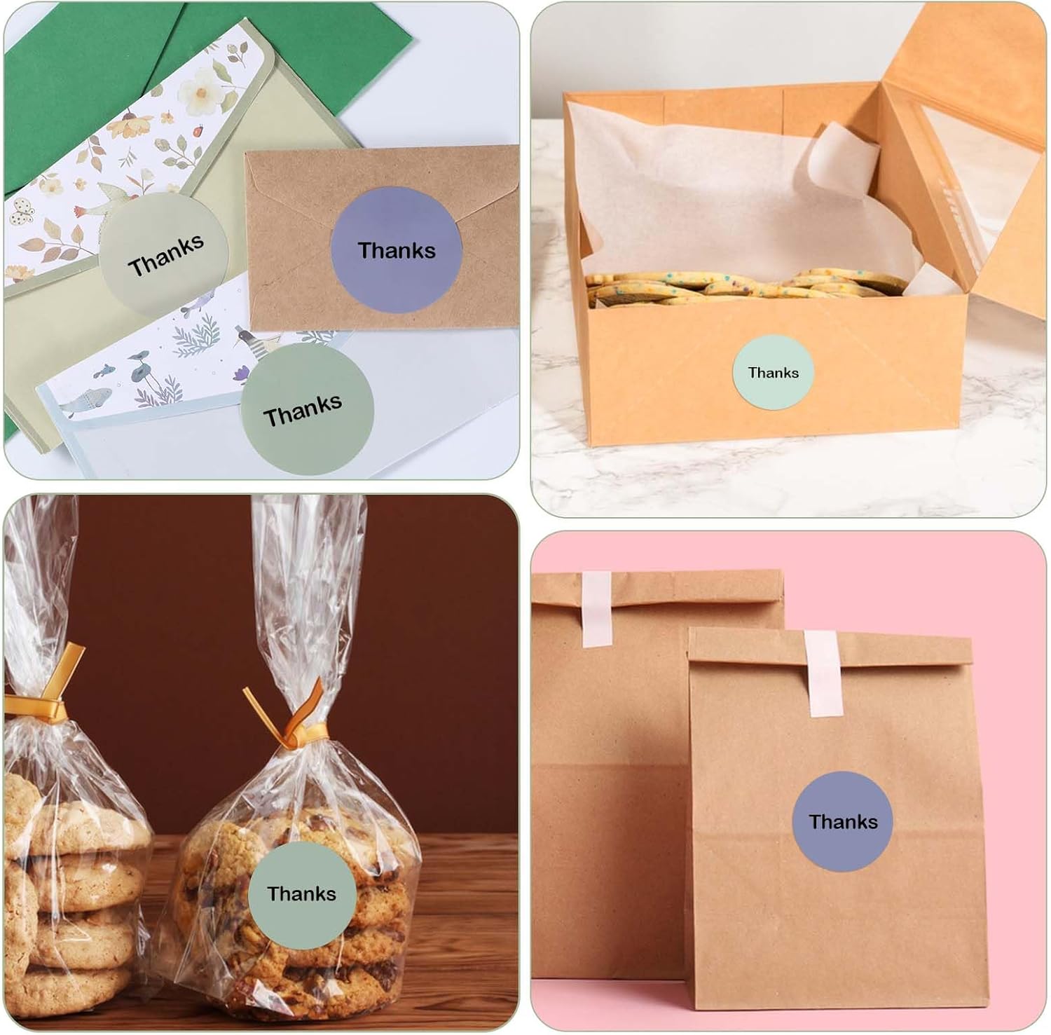 250Pcs Circle Thermal Sticker 2 InchC ircle Direct Thermal Stickers 5 Colors Self Adhesive Printer Decals Multipurpose Labels Roll Stickers Round Direct Label for Candle Baking DIY Name Tag - Image 7