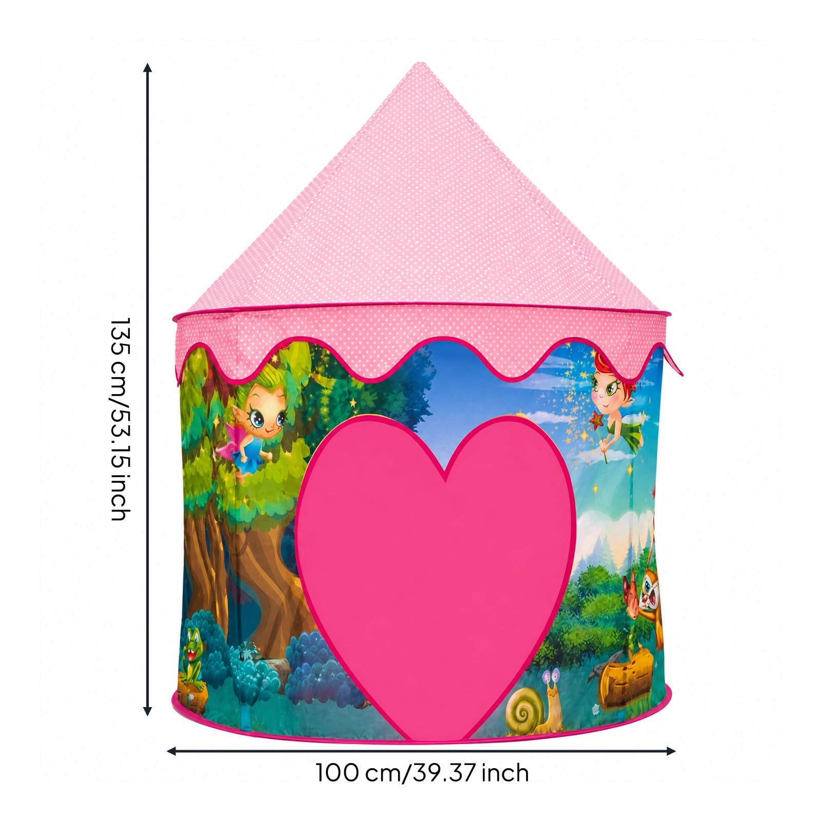 da Gioco a Forma di delle Principesse Ideale Regalo da Gioco Forma di Cuore Arrotolabile per Giochi