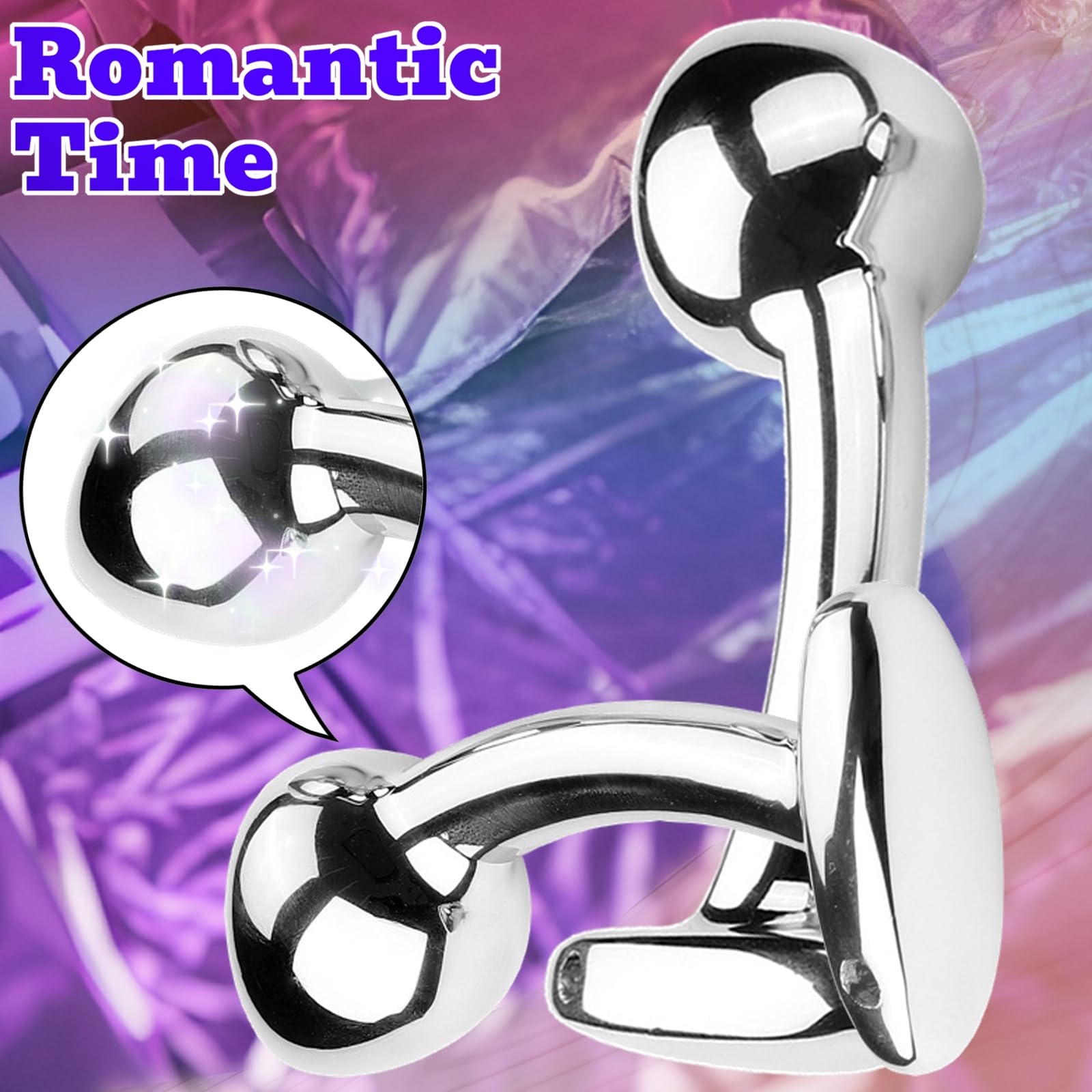 anal plug inside Dildo Shape Metal Butt Plug main image 0