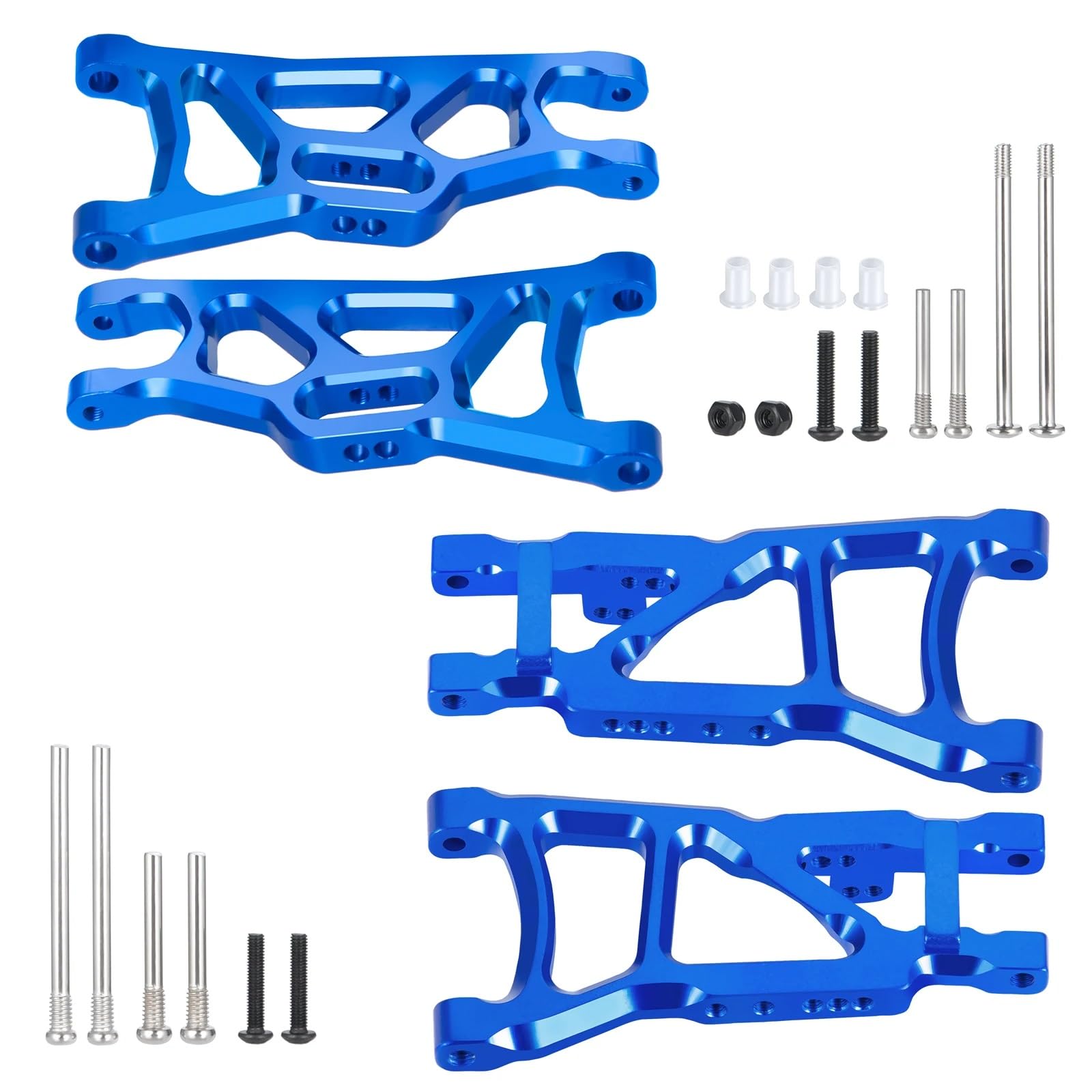 para Slash 4x4 2WD 1/10 Repuestos Coches RC Juego Brazos Suspensión Delanteros Traseros Piezas Decorativas Repuestoara Modelos Juguete RC Reemplazar Accesorios