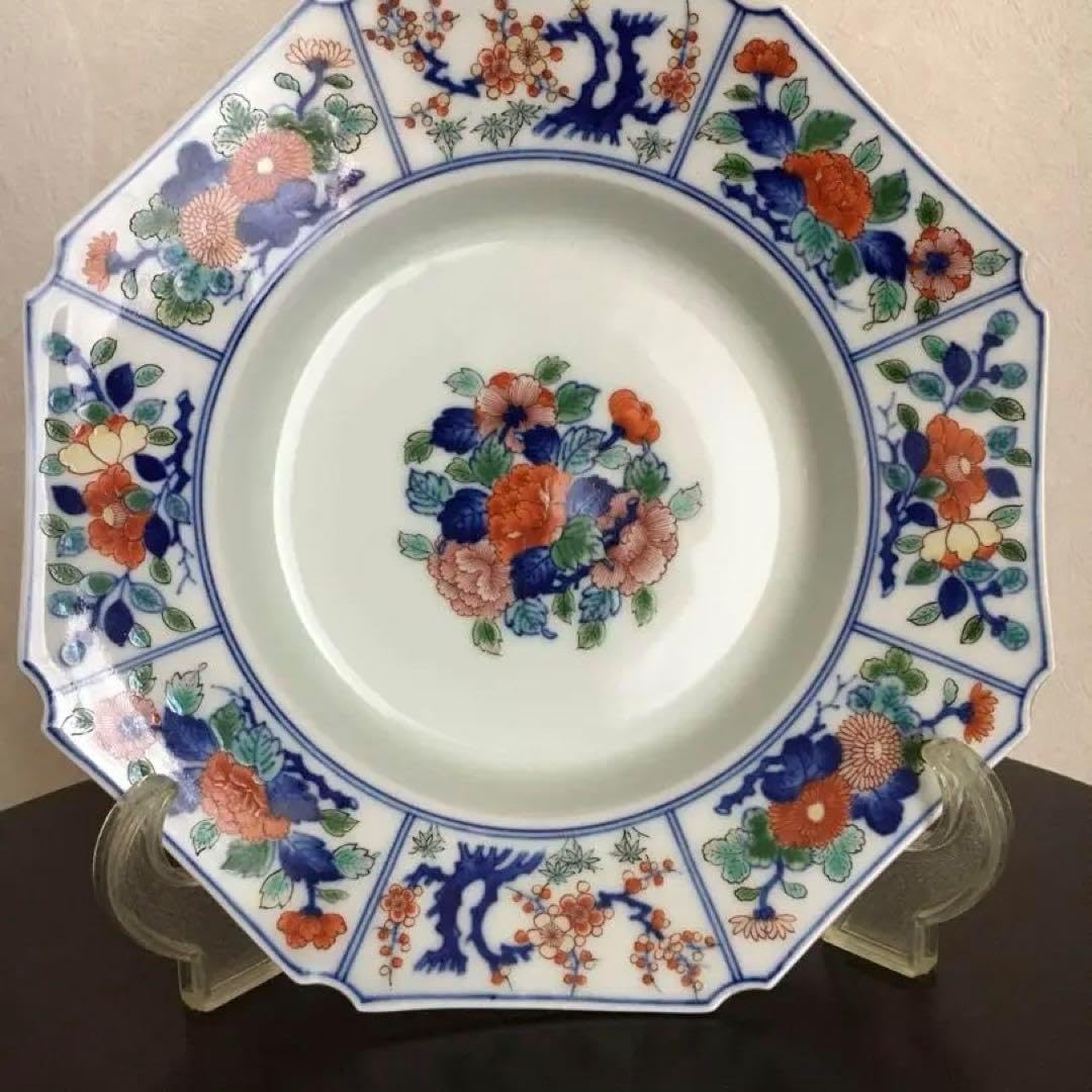 今泉今右衛門☆有田焼 八角鉢 共箱あり 【公式通販】