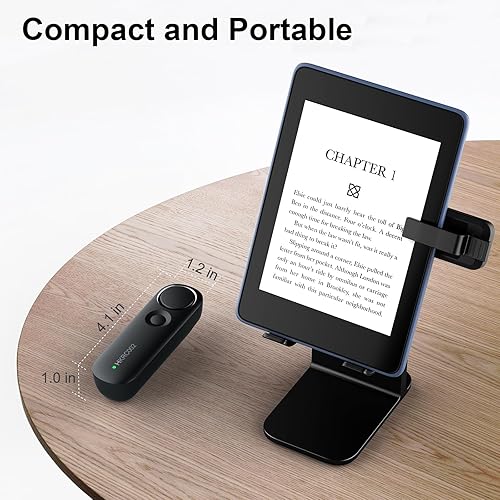 Miniatura 3 de HOGANCE RF - Turner de página con control remoto para lectura Kindle, controlador de lector electrónico, girador de páginas inalámbrico, obturador