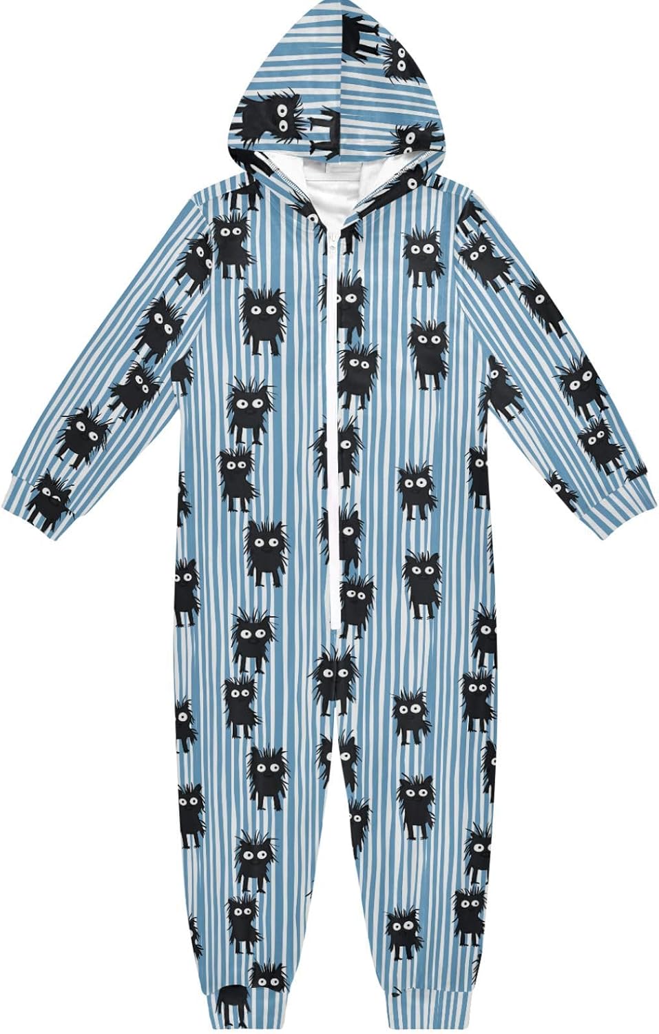 Sleepwear Holiday Pajamas Cute Soft Hooded Loungewear Sleepwear for Parties Sleepovers 4-14Y