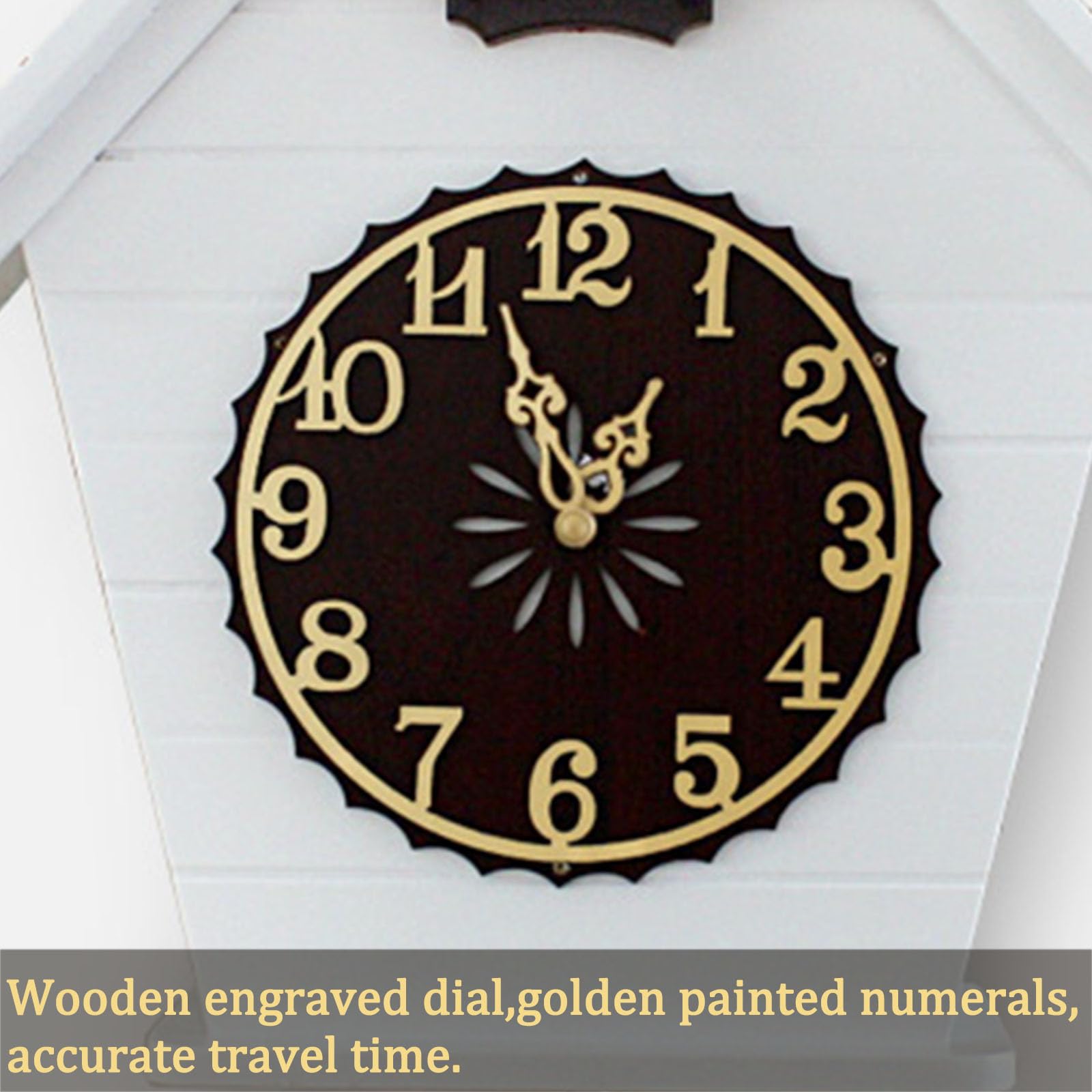 Relojes De Cuco,Reloj De Pared,Madera Maciza De Cuco De La Selva Negra De Relojes De Cuco para Cocina Salón Apartamento Cuco Reloj De Cuco De Tradicional Relojes De Cuco