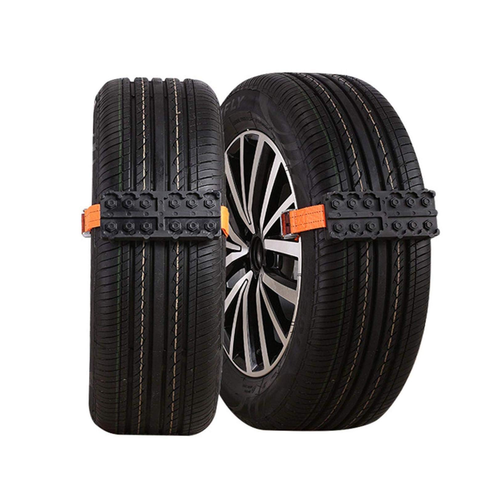 Cadenas de Nieve para Coche, Cadenas de Nieve para Coche, cinturón de Seguridad Universal para neumáticos, portátil, para Invierno, para vehículos Todoterreno, Antideslizantes, Piezas de aut