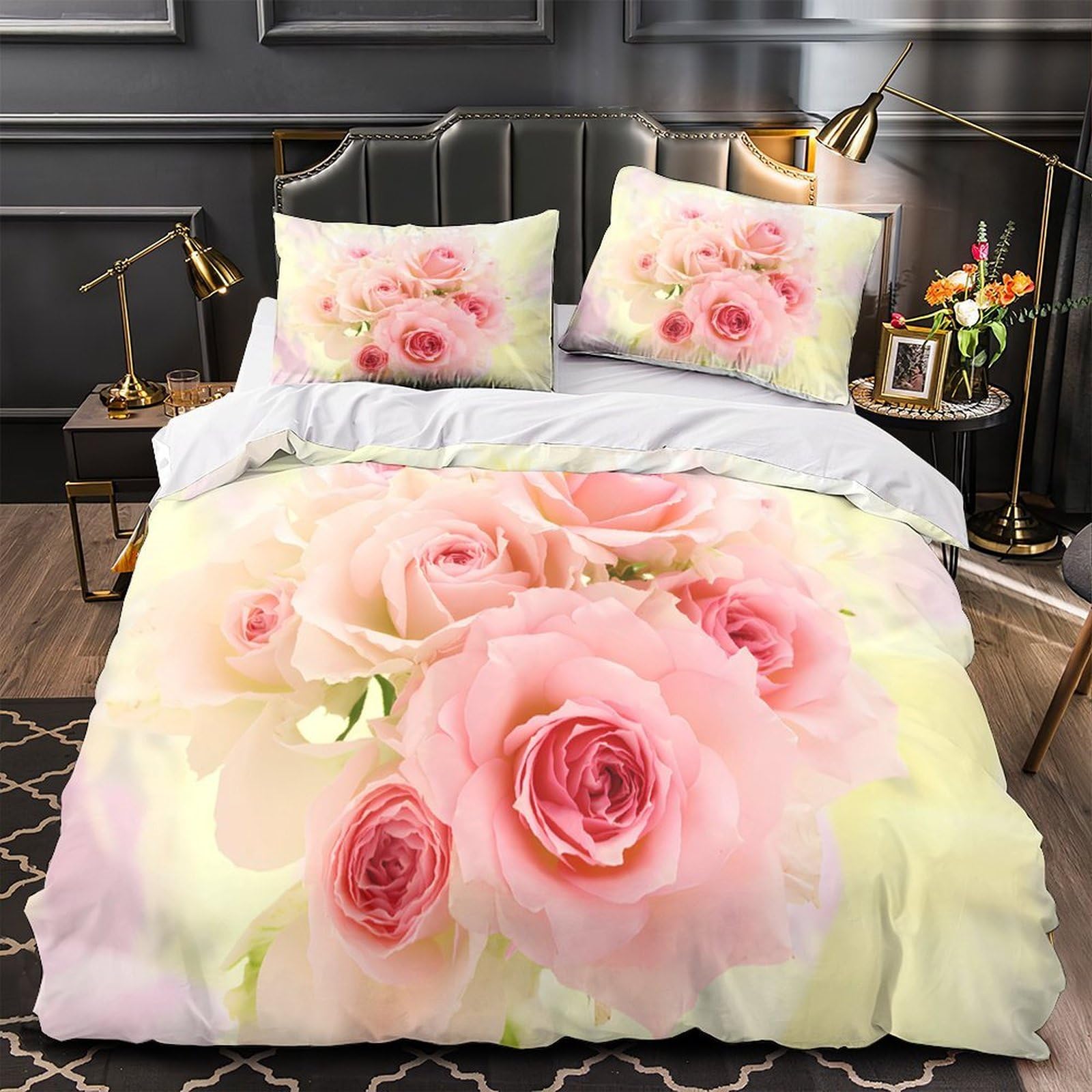 Housse de couette fleurs sauvages pour illuminer une chambre d'ado aquarelle botanique 200x200