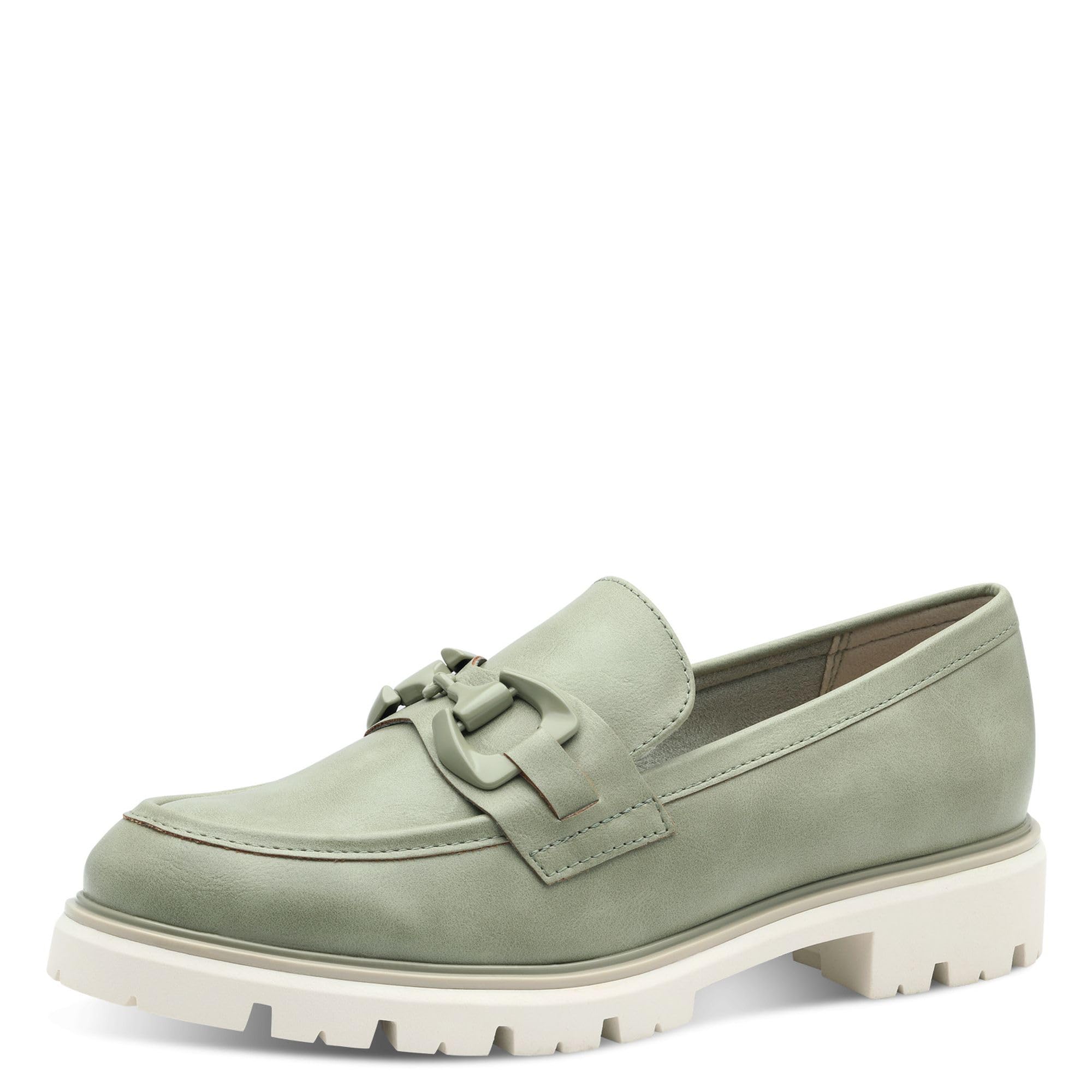MARCO TOZZI Women's Elegant Vegan Slippers, Green (Moss), 7 UK