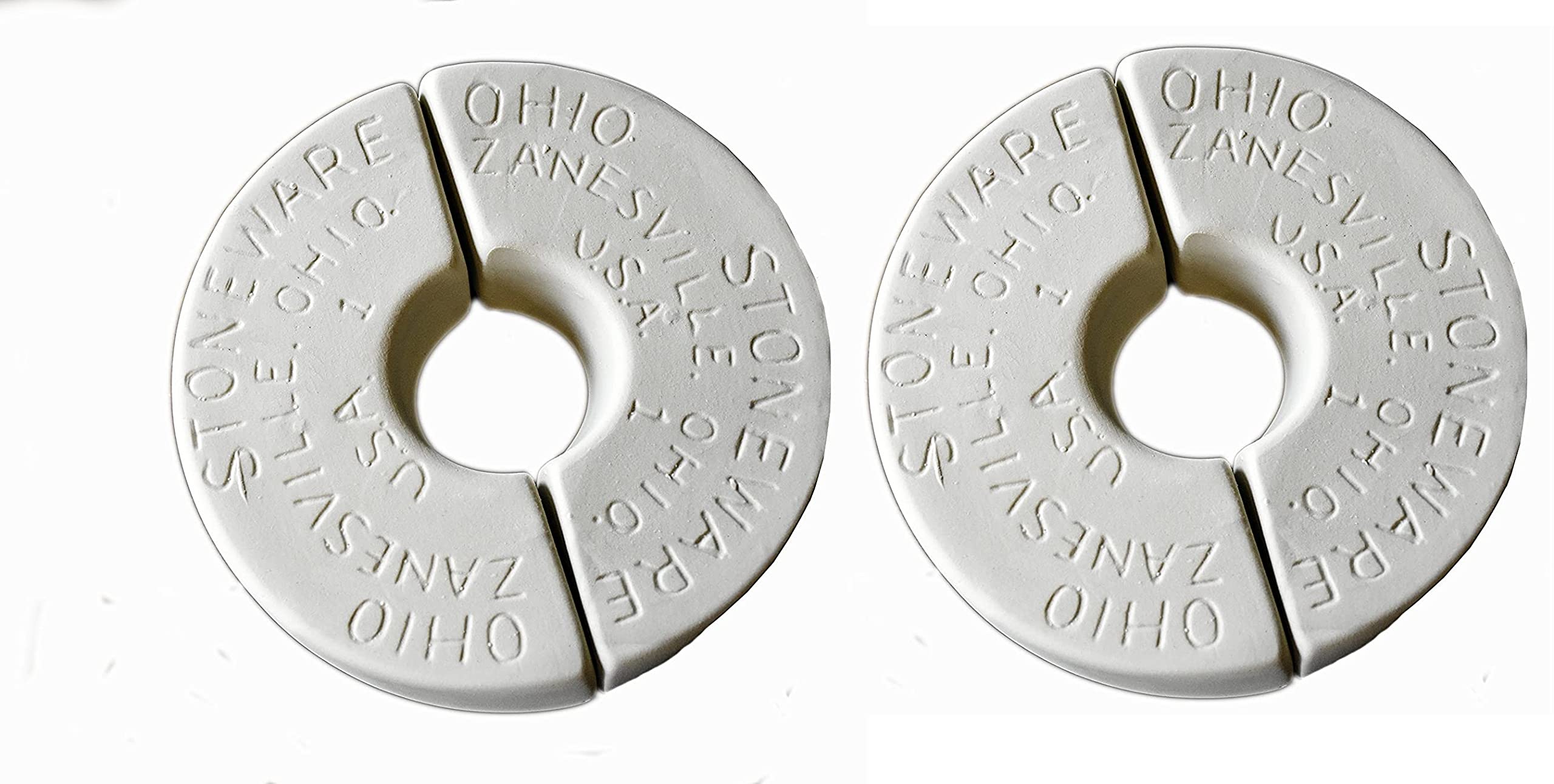 Ohio Stoneware 1 Gallon Preserving Crock Weight,Brown (Two Pack)