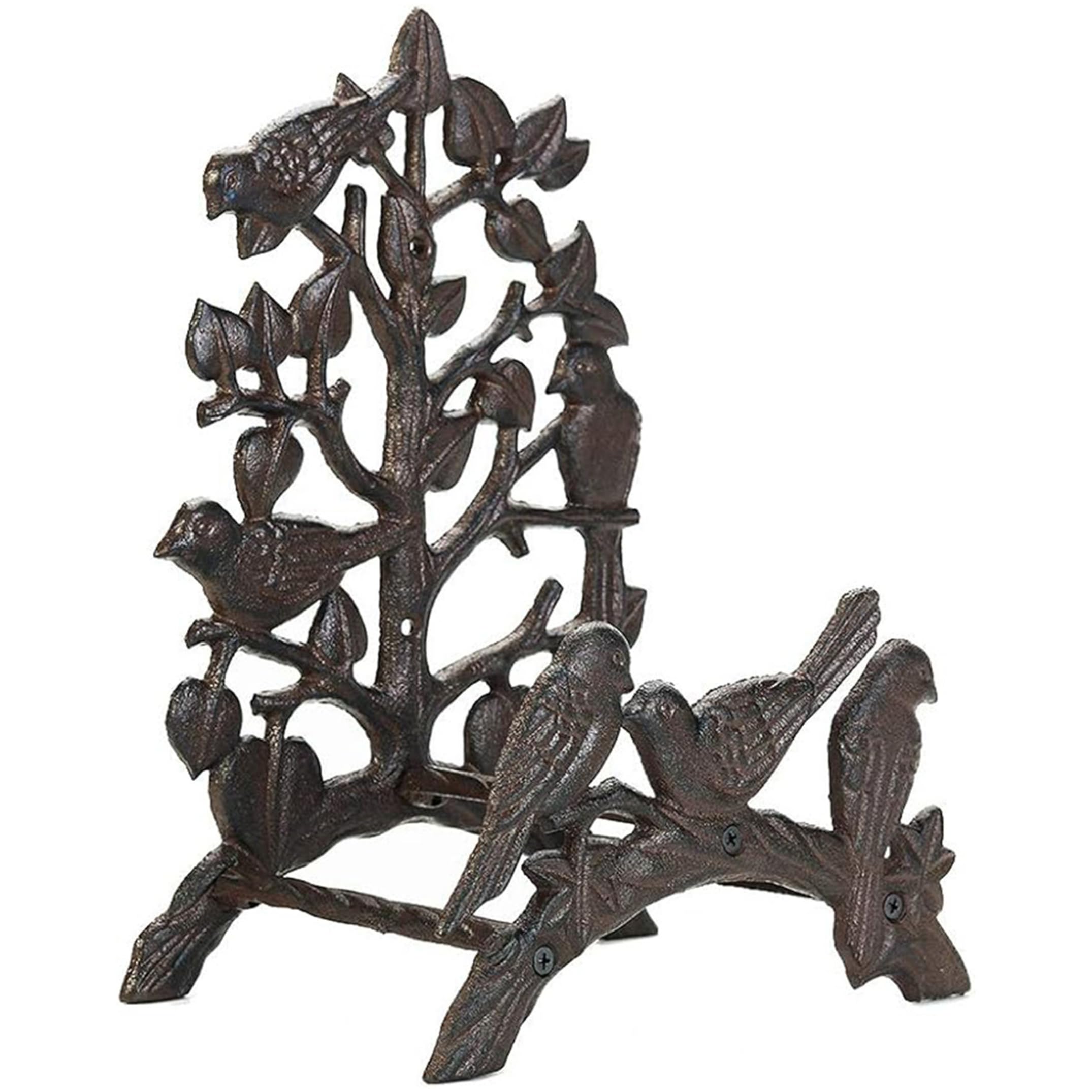 Support de tuyau d'arrosage fonte vintage mural et rangement extérieur de cour