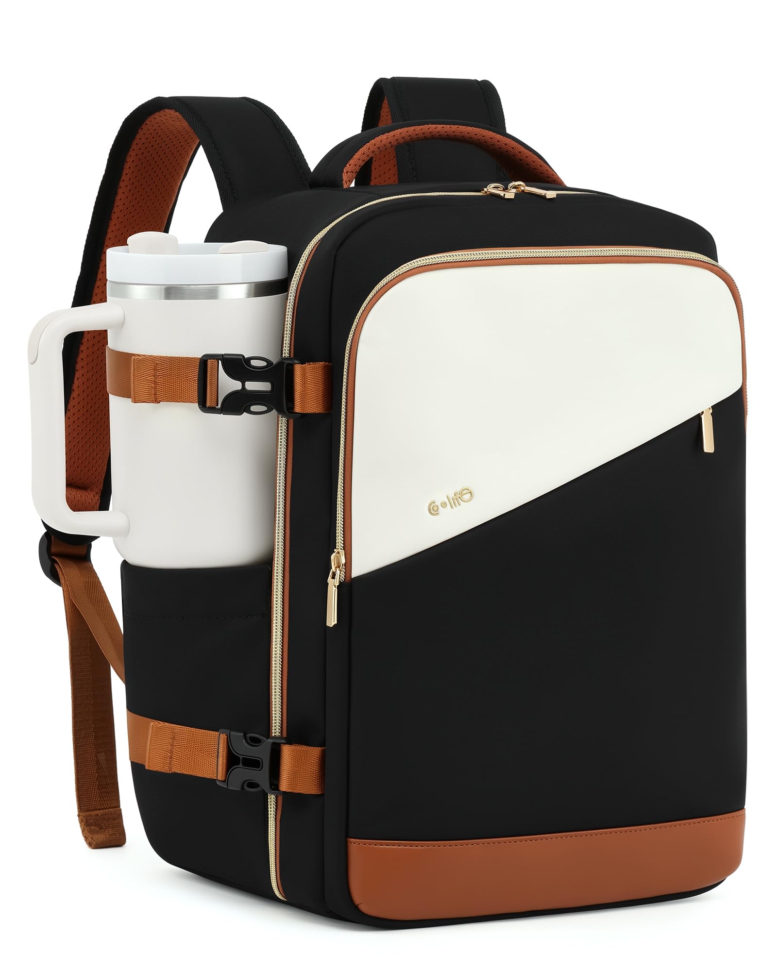 COOLIFE Handgepäck Rucksack Ryanair 40x30x20, 24L Reiserucksack für Damen Herren mit Laptopfach, Flugzeug Handgepäck für Wizz Air, Eurowings, Wasserabweisend, Kurztrip Wochenendausflug