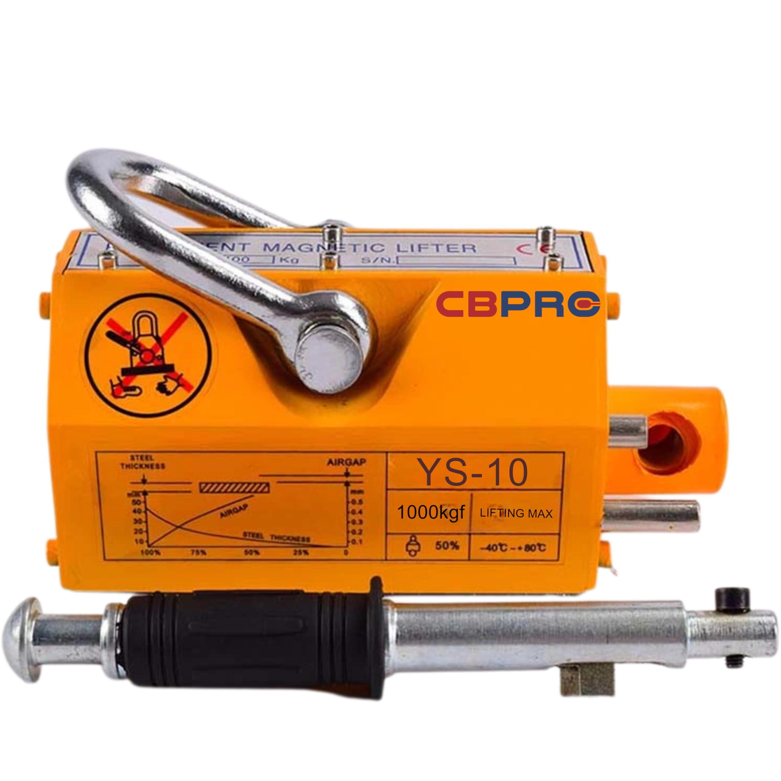 CBPRO Permanent Magnetic Lifter For Heavy Duty Crane Hoist | Lifting Tool (600kg (Self Weight)) (B0D9H5GXBY) Amazon Price History, Amazon Price Tracker
