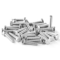 Vista 5 de M4-0.7 x 6mm Tornillos de cabeza hexagonal de servicio pesado, tornillos de cabeza hexagonal, acero inoxidable 304, rosca completa métrica, acabado