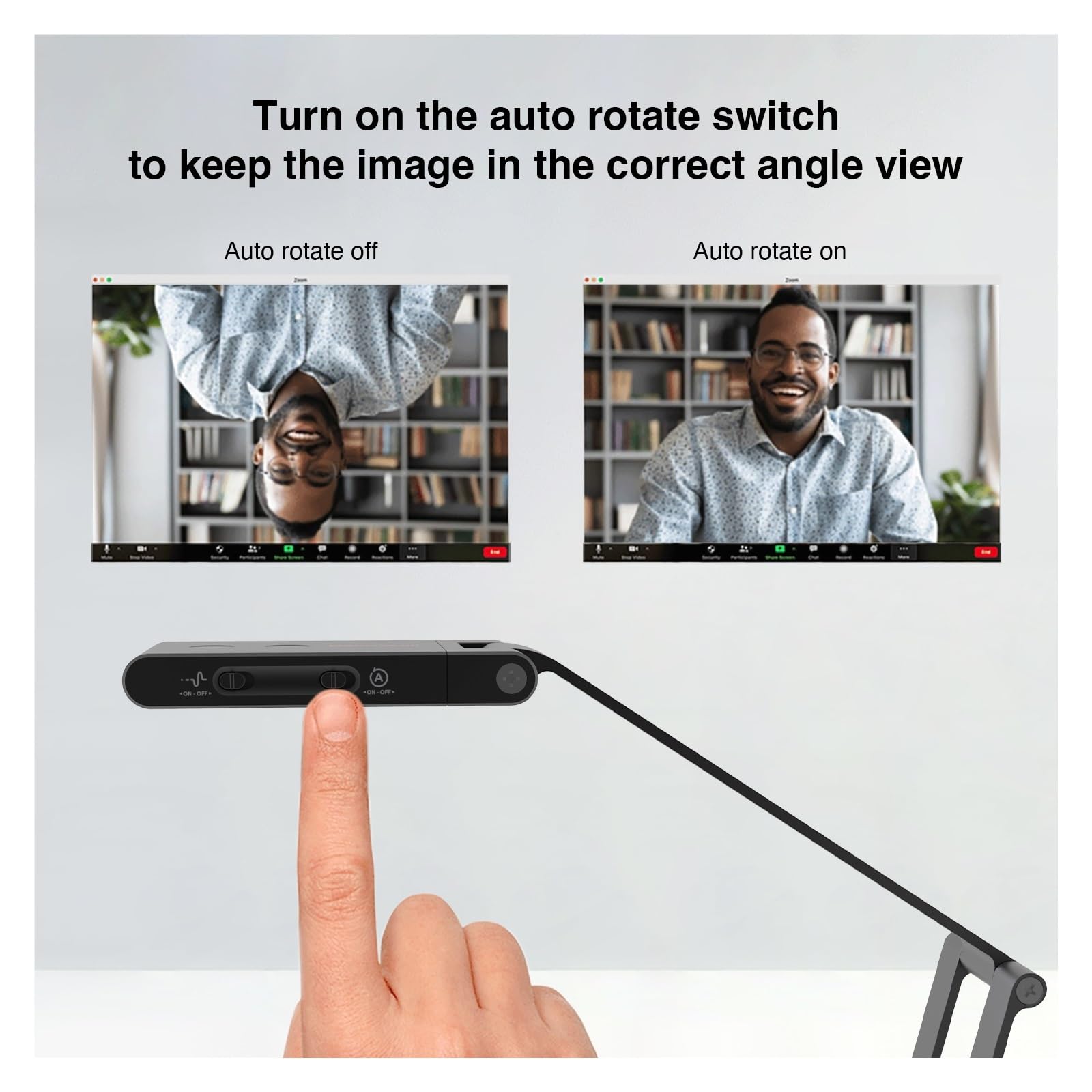 EDEDE Scanner de Documents, Caméra de Documents USB avec Micro à réduction de Bruit AI - Capture 13MP 4K Ultra HD Format A3, Double Mode Automatique, lumière LED