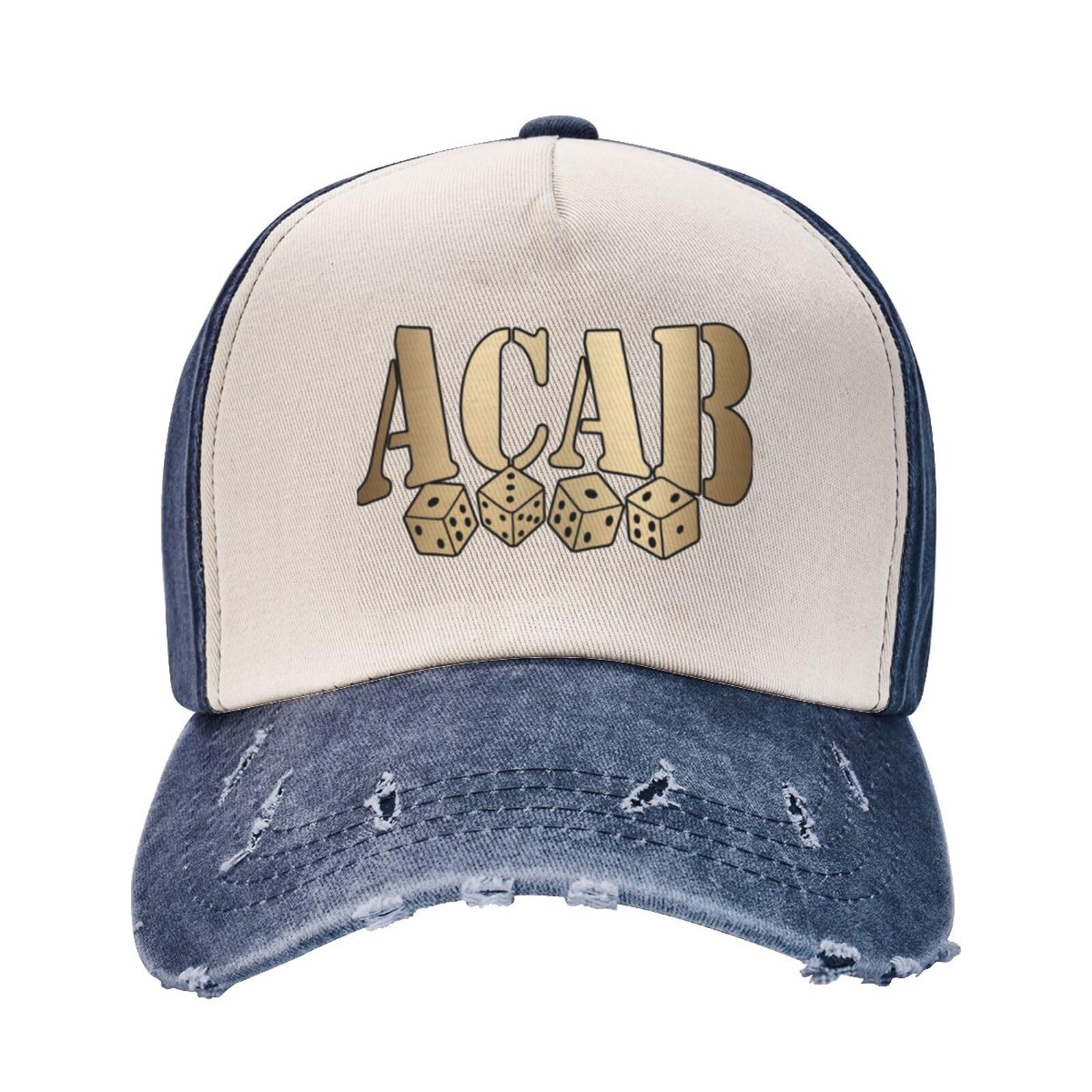 Melbrakin Unisex As Pic Acab 1312 Upgrade Your Style With Funny Adjustable Cotton Baseball Caps For Men And Women Navy Blue