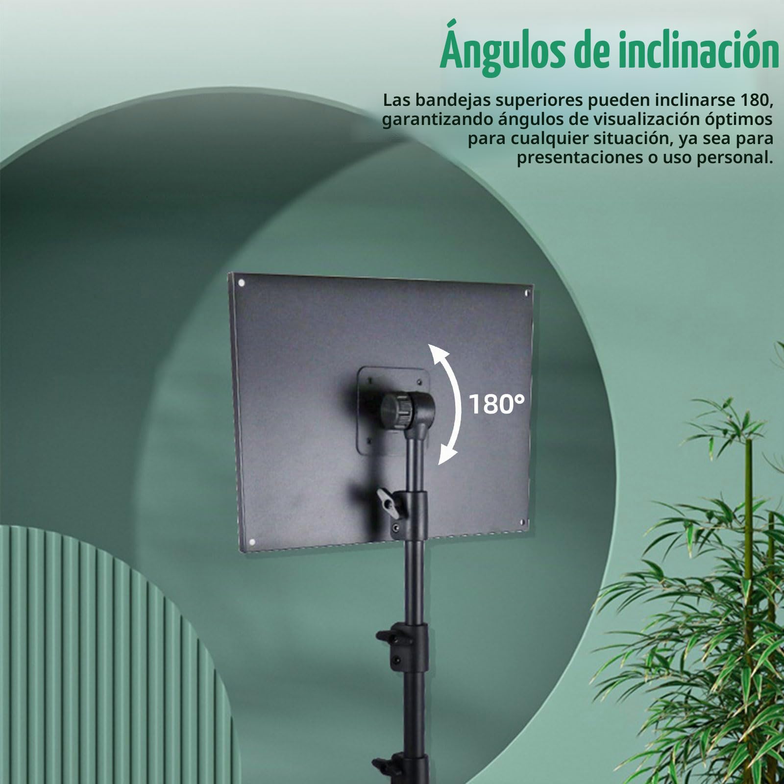 Soporte para proyector con ruedas, soporte de suelo para tablet con banda elástica y soporte de suelo, altura ajustable de 60 cm a 120 cm, trípode versátil