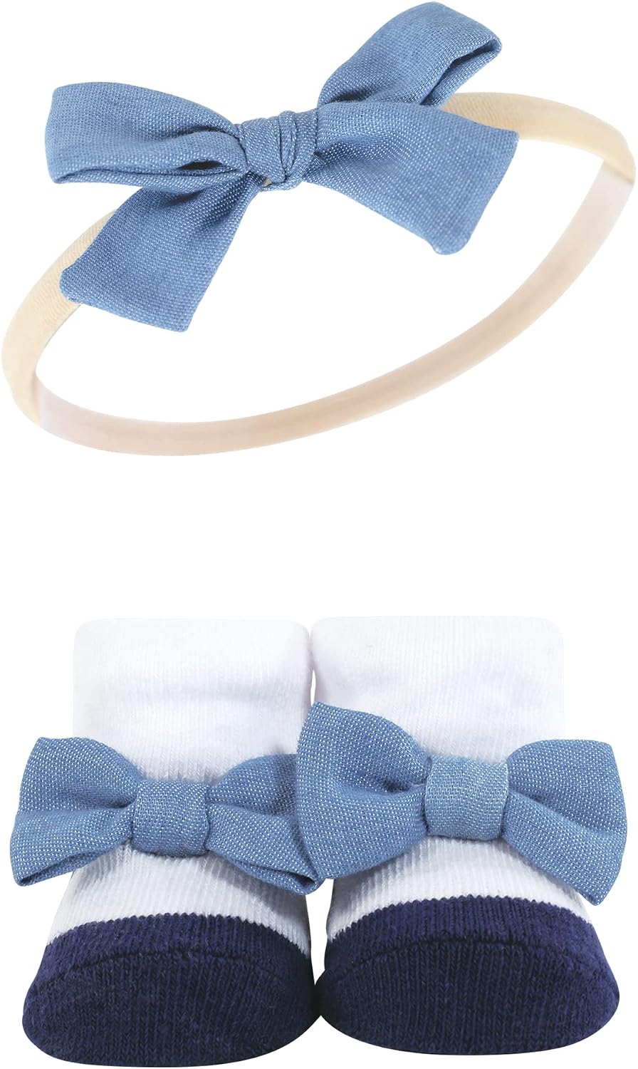 Hudson Baby Unisex Baby Headband and Socks Set