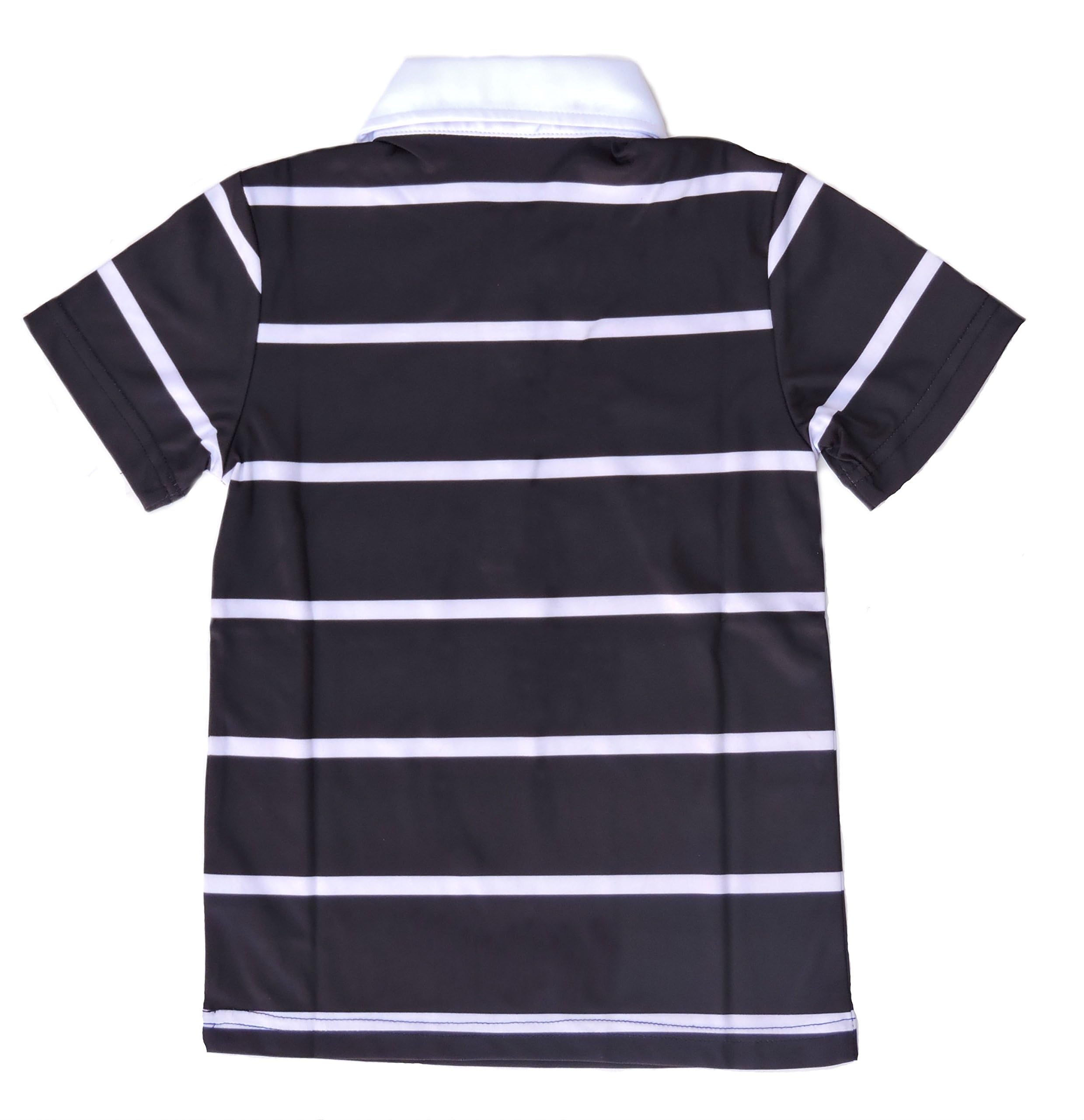 Dimond Midnight Black and White Polo Shirt (14-16)