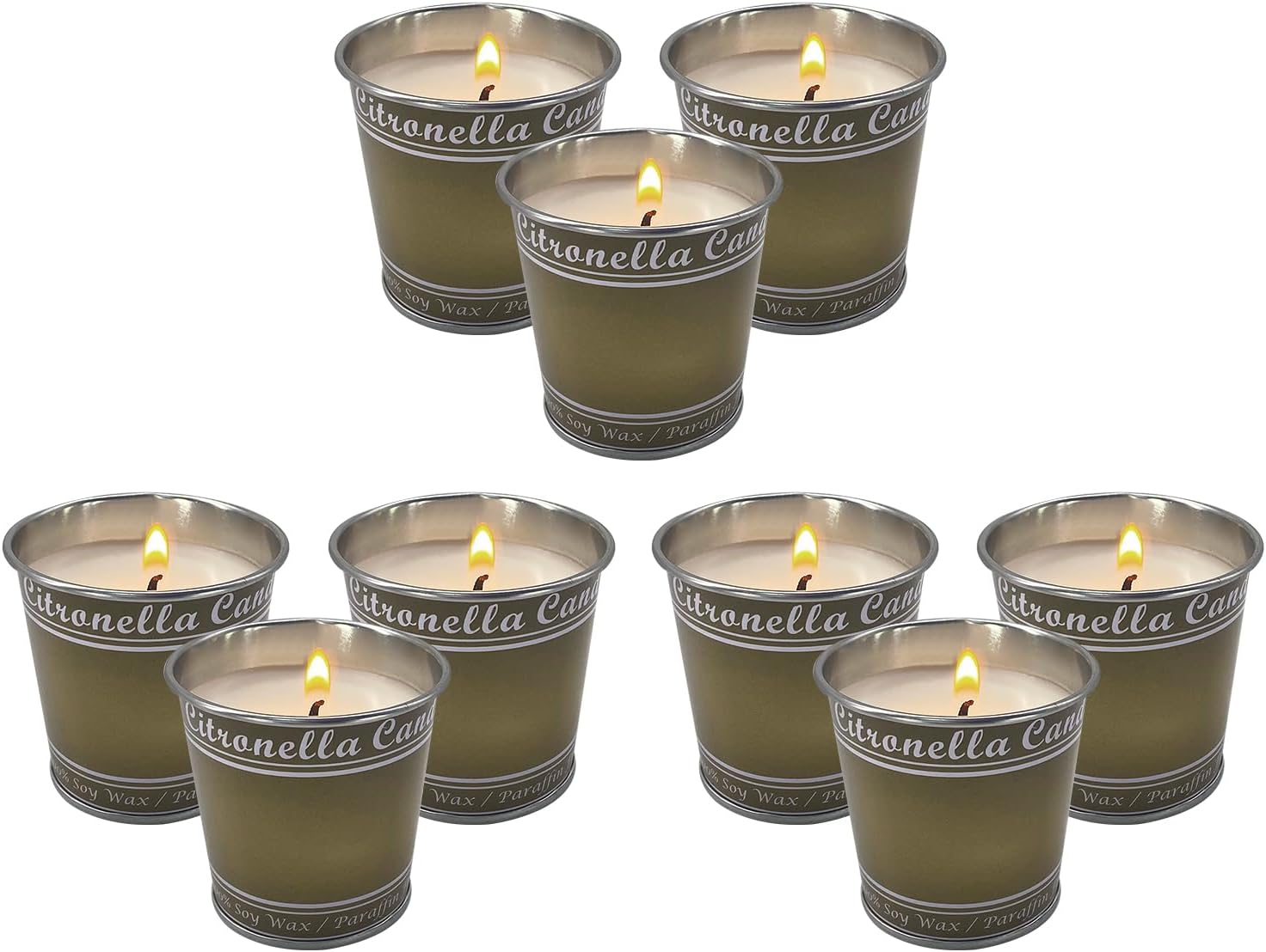 Arhalulu Citronella Candles Outdoor, 4.4 OZ Pack of 6