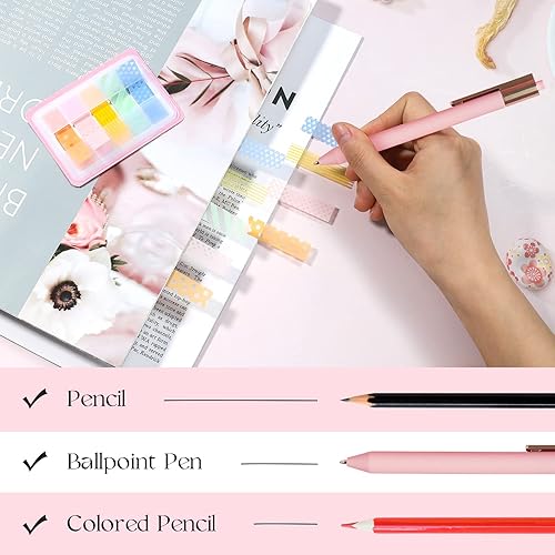 Miniatura 5 de NEWEST 400 pestañas adhesivas transparentes para índice, banderas de notas desplegables transparentes, calcomanías de recordatorio de PET para