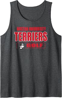 Boston Terriers Icon Script Golf - Neutral Boston U Tank Top