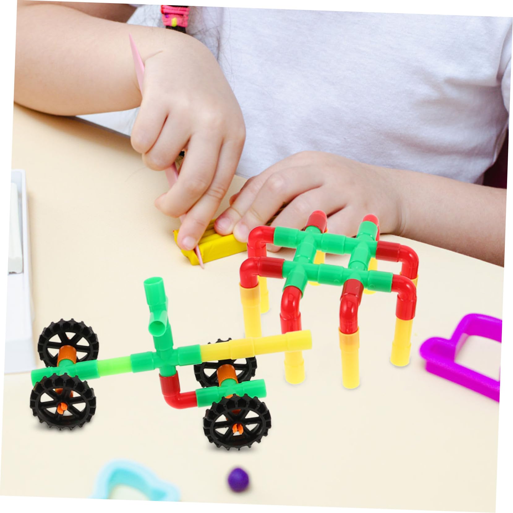 ERINGOGO 1 Set Giocattoli Con Tubi D'Aria Blocchi Costruzione Per - Giocattoli Educativi Divertenti Da Montare Per L'Immaginazione E L'Apprendimento Prescolare