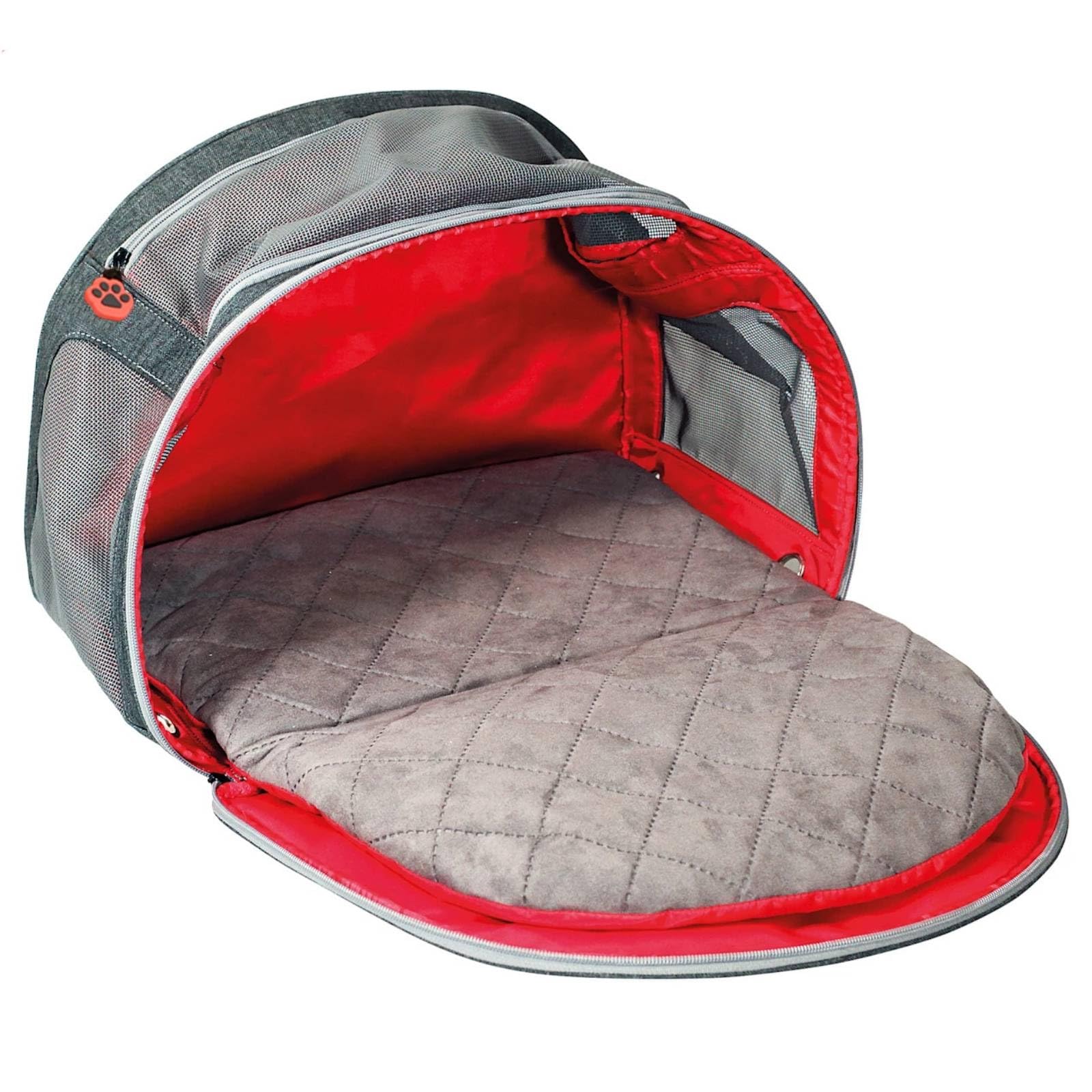 KESOTO Transportín para Mascotas Transportín Bolso Caja Suave Plegable Cama Portátil con Malla Transpirable Entrada Correa Acolchado Adecuado para Viajes Compras y Café Pet Friendly