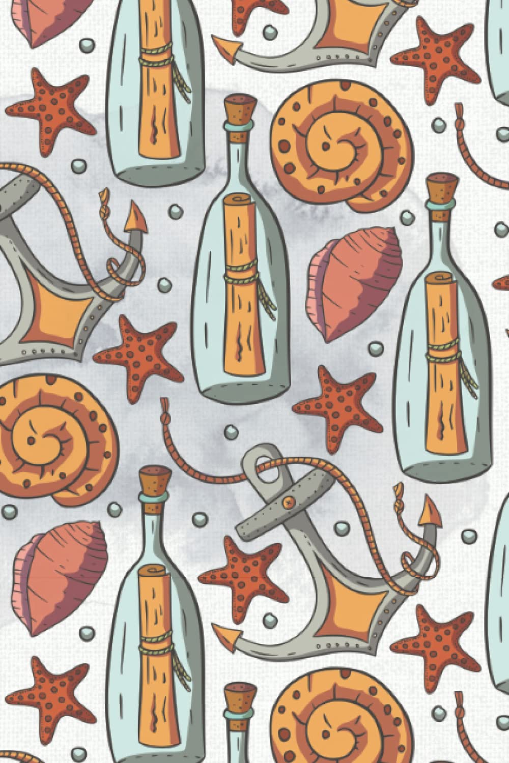 Message in a Bottle, Cute Modern Mermaid Journal for Kids, Mermaid and Underwater Animals Notebook Cover 6x9 Journal, Cute Composition Book for Girls