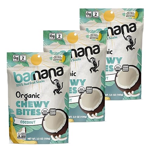 Miniatura 53 de Barnana Bocaditos de plátano de coco orgánico, 3.5 onzas