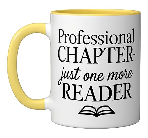 Book Lover Mug Just One More Chapter Reader Coffee Ceramic