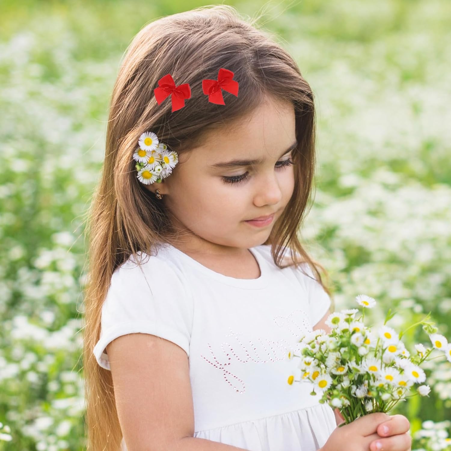 Mini Bows, 100 Pcs 1 Inch Small Red Bows Satin Ribbon Bows Tiny Premade Bows for DIY Sewing Crafts Gift Wrapping Basket Wedding Birthday Christmas Party Scrapbooking Decorations - Image 5