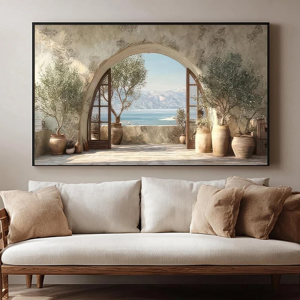 GOSRD Canvas Prints Art For Modern Home Decor Living Rooms And Bedrooms Olive Tree Poster Wall Arts(60x80CM/Frameless)