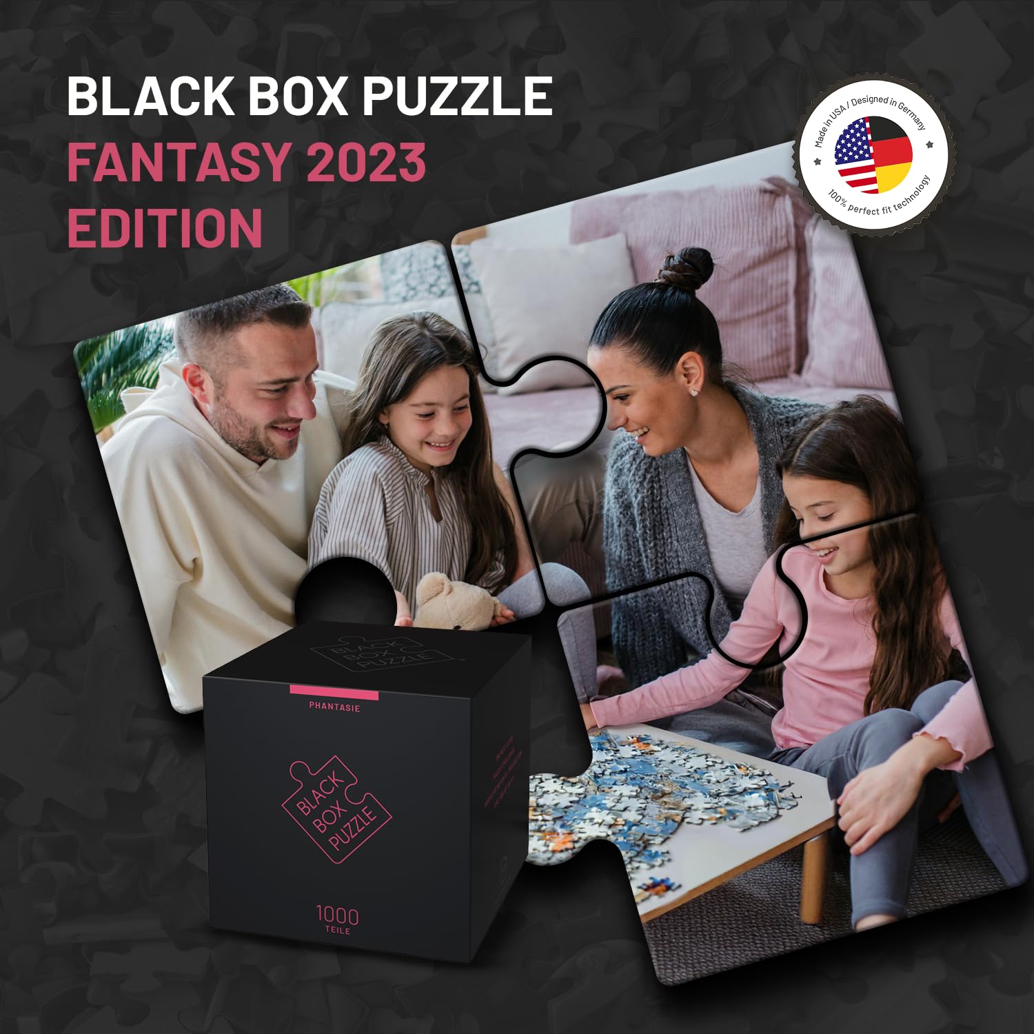 Misu Games Black Box Puzzle Without Template, Jigsaw Puzzles for Adults 1000 Pieces, Cool Jig-Saw Puzzels 20x27 Multiple Categories, Difficult Puzzle (Fantasy, 2023)