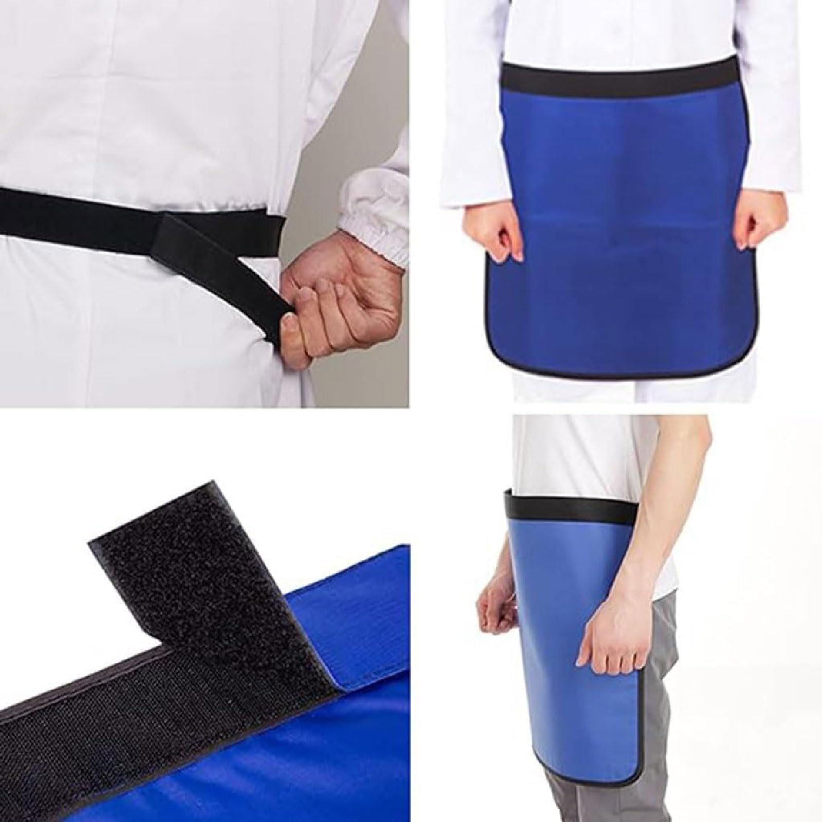 Delantal de Plomo de 0,5 mmpb Delantal de Medio Plomo para Rayos X Delantal con Escudo de Rayos X para Traje de protección radiológica