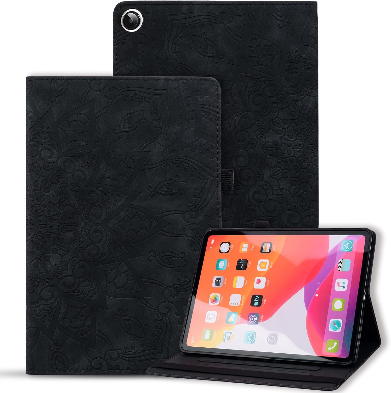 Case for Samsung Galaxy Tab S11 Ultra 14.6 inch 2025, Slim Stand Shell Protective Case with Pencil Holder, PU Leather Folio Cover for Samsung Galaxy Tab S11 Ultra (SM-X930 / SM-X936B), Black