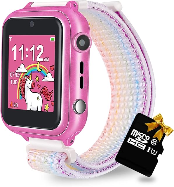 Retysaz Kids Smart Watch 24 Game Smart Watch for kids Pedometer Phone Smartwatches for Children 3-14 Great Gifts To Girls